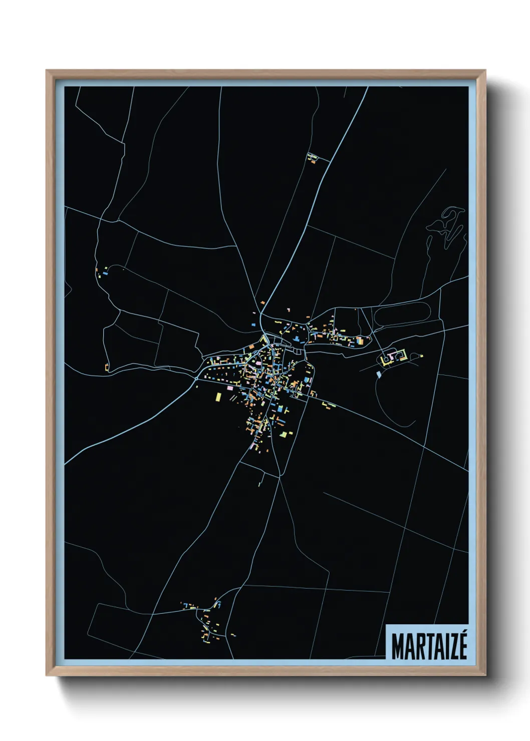 Une affiche de carte sur Martaizé