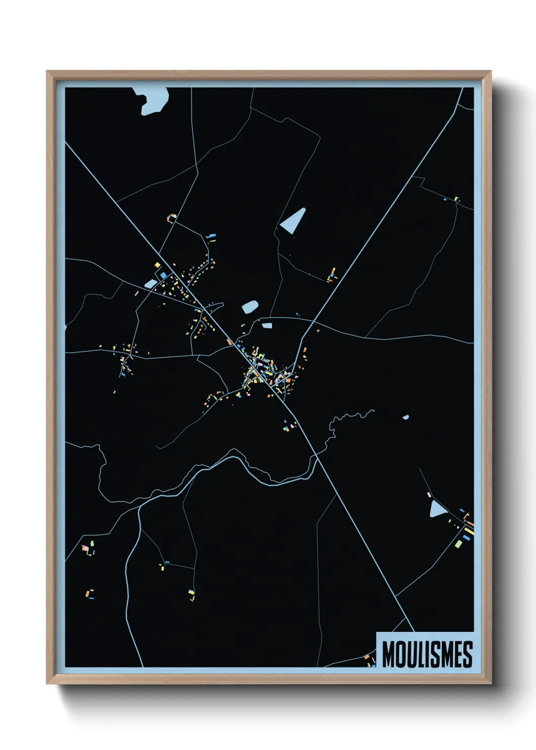 Une affiche de carte sur Moulismes