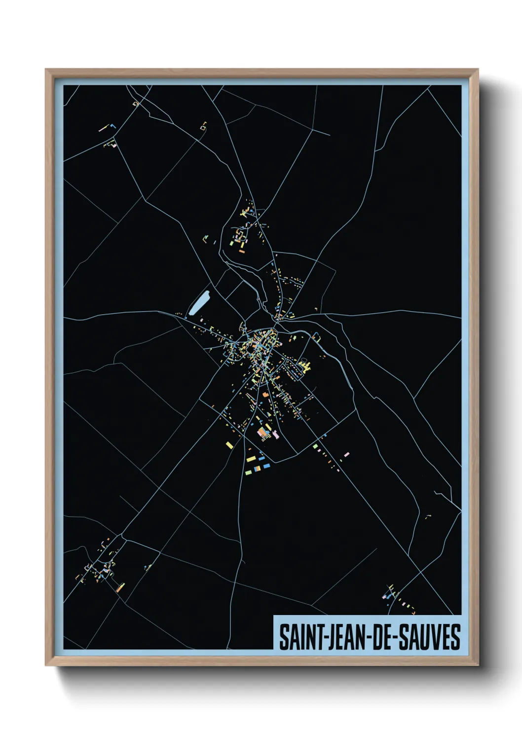 Un poster carteSaint-Jean-de-Sauves