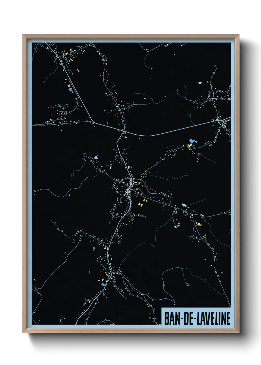 Une affiche de carte sur Ban-de-Laveline