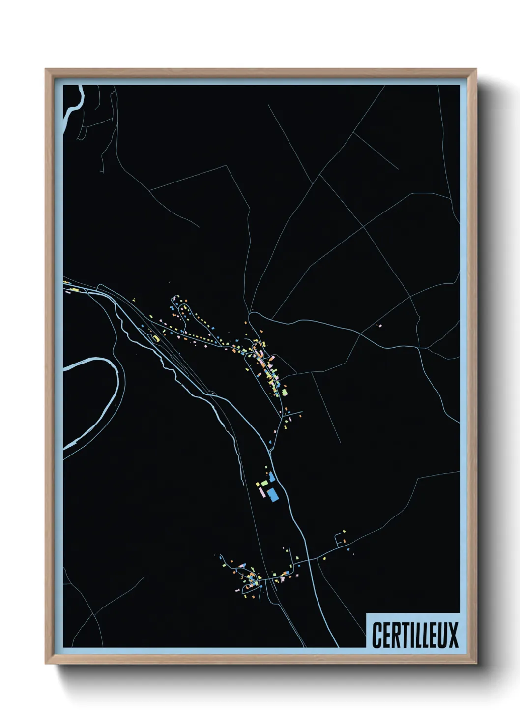 Une affiche de carte sur Certilleux