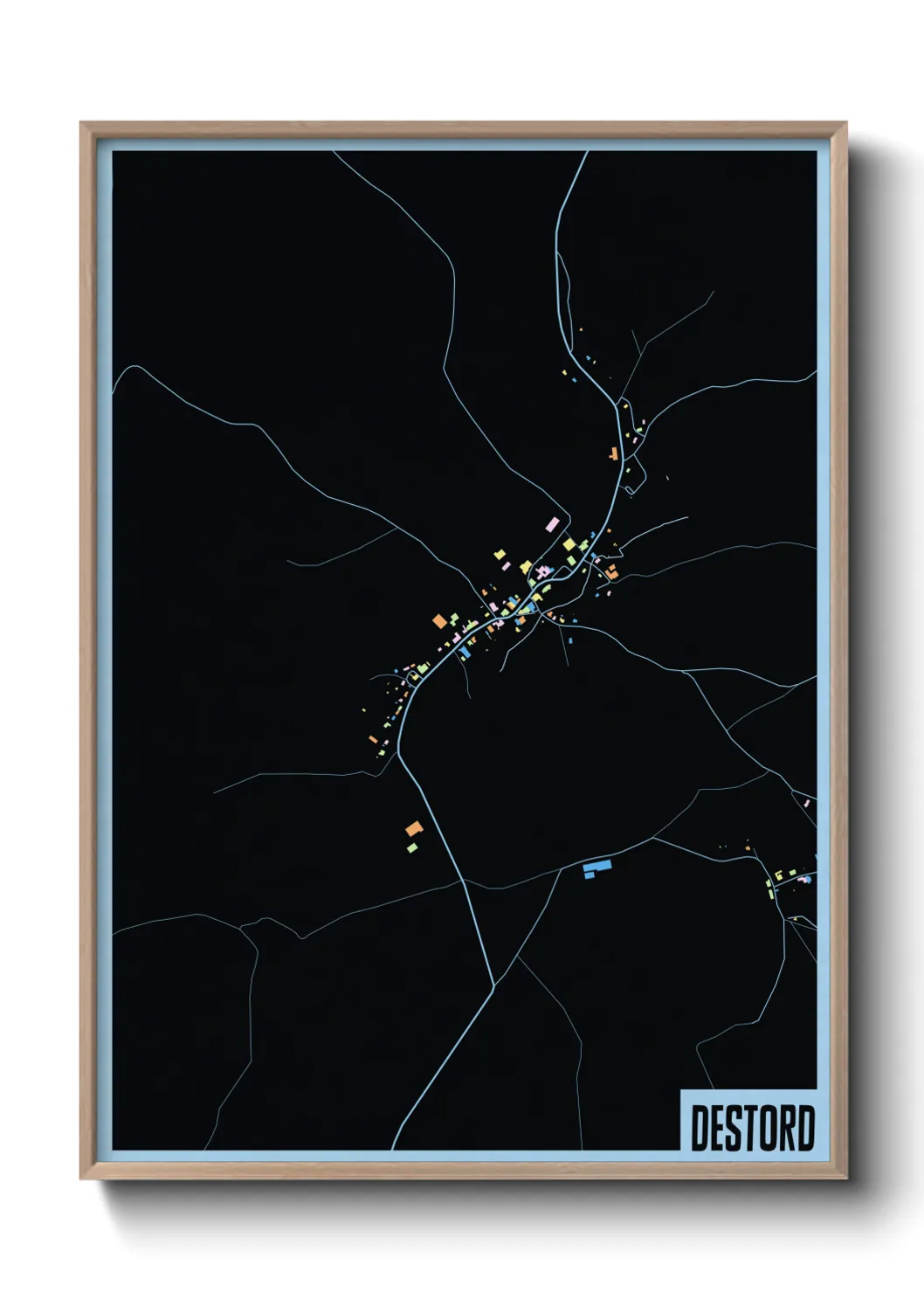 Une affiche de carte sur Destord