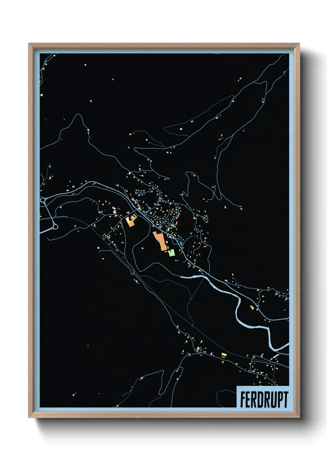 Une affiche de carte sur Ferdrupt