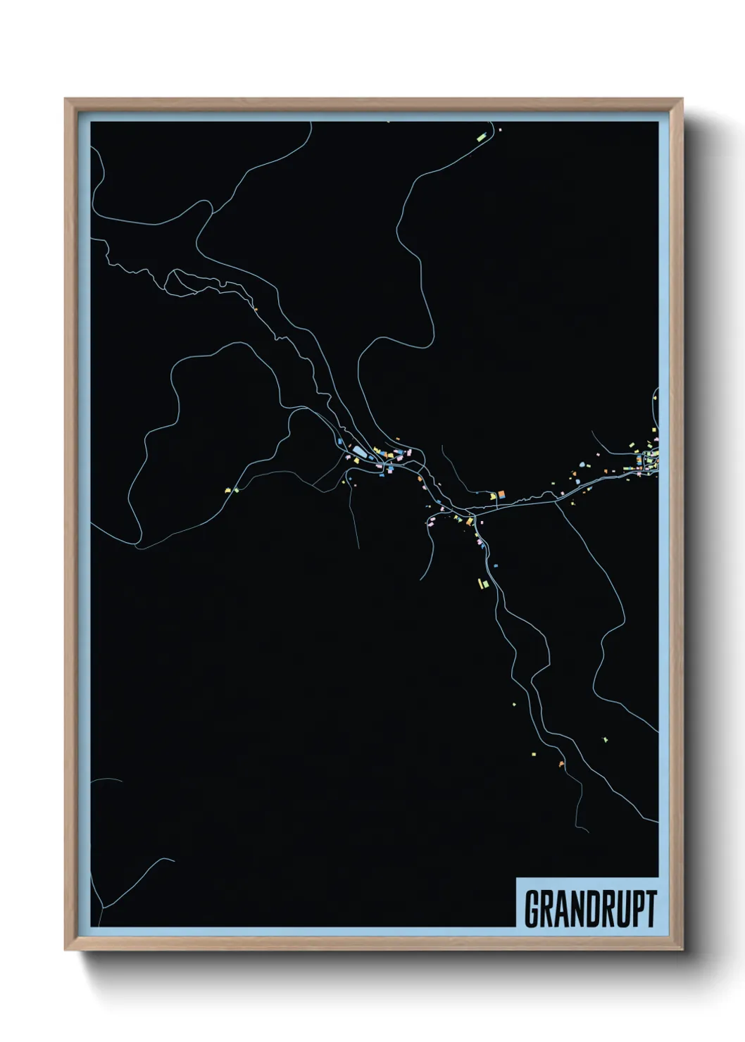 Une affiche de carte sur Grandrupt