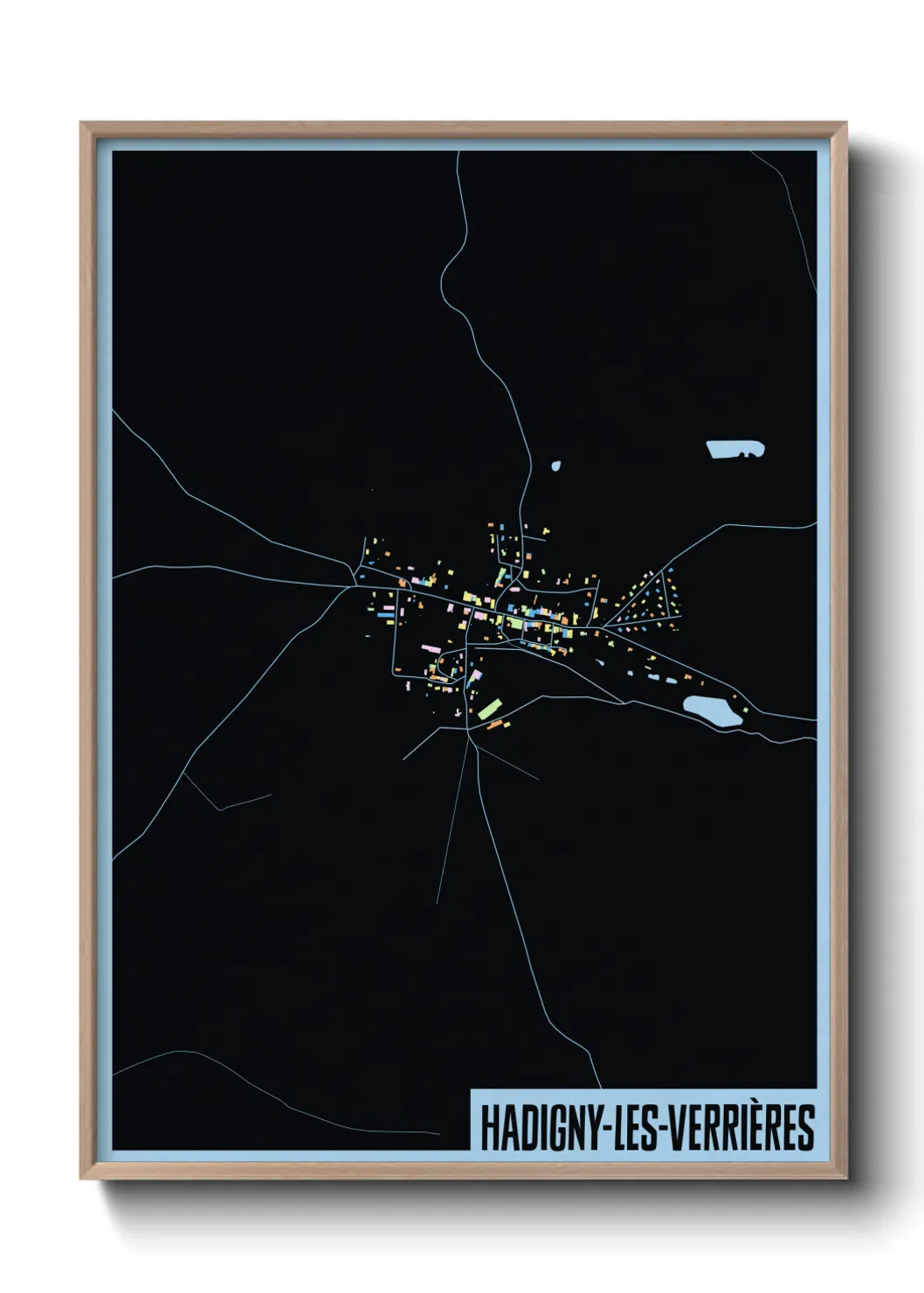 Un poster carteHadigny-les-Verrières