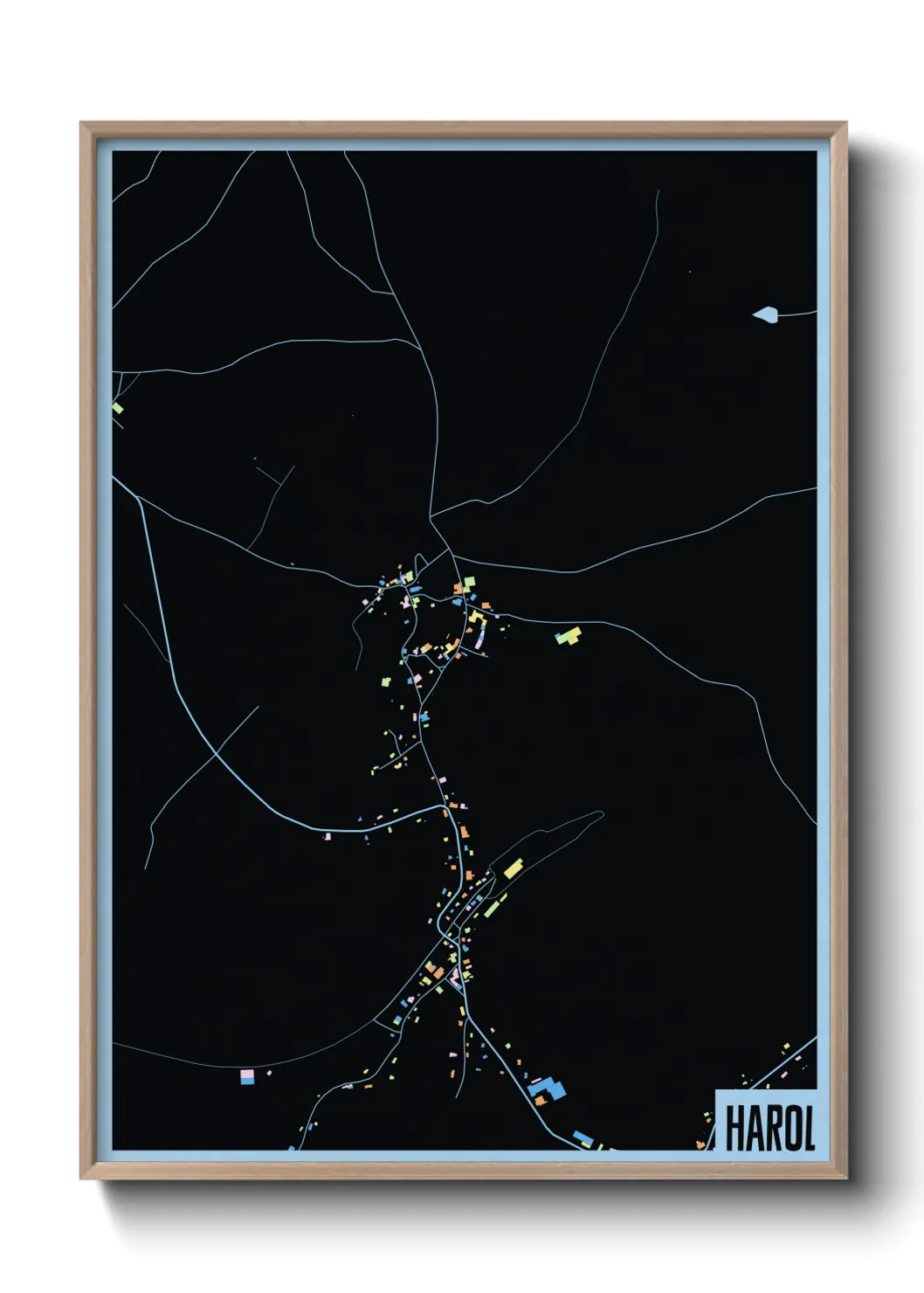 Une affiche de carte sur Harol
