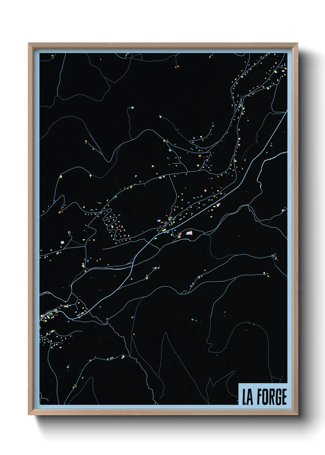 Une affiche de carte sur La Forge