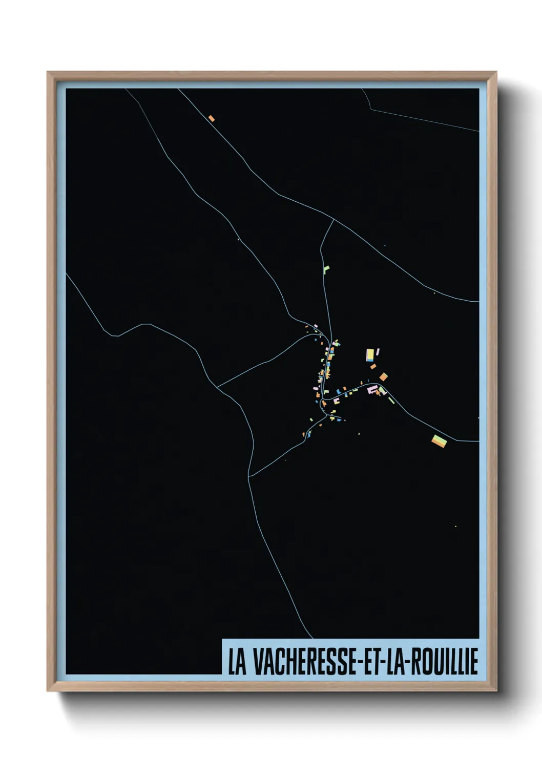 Un poster carteLa Vacheresse-et-la-Rouillie