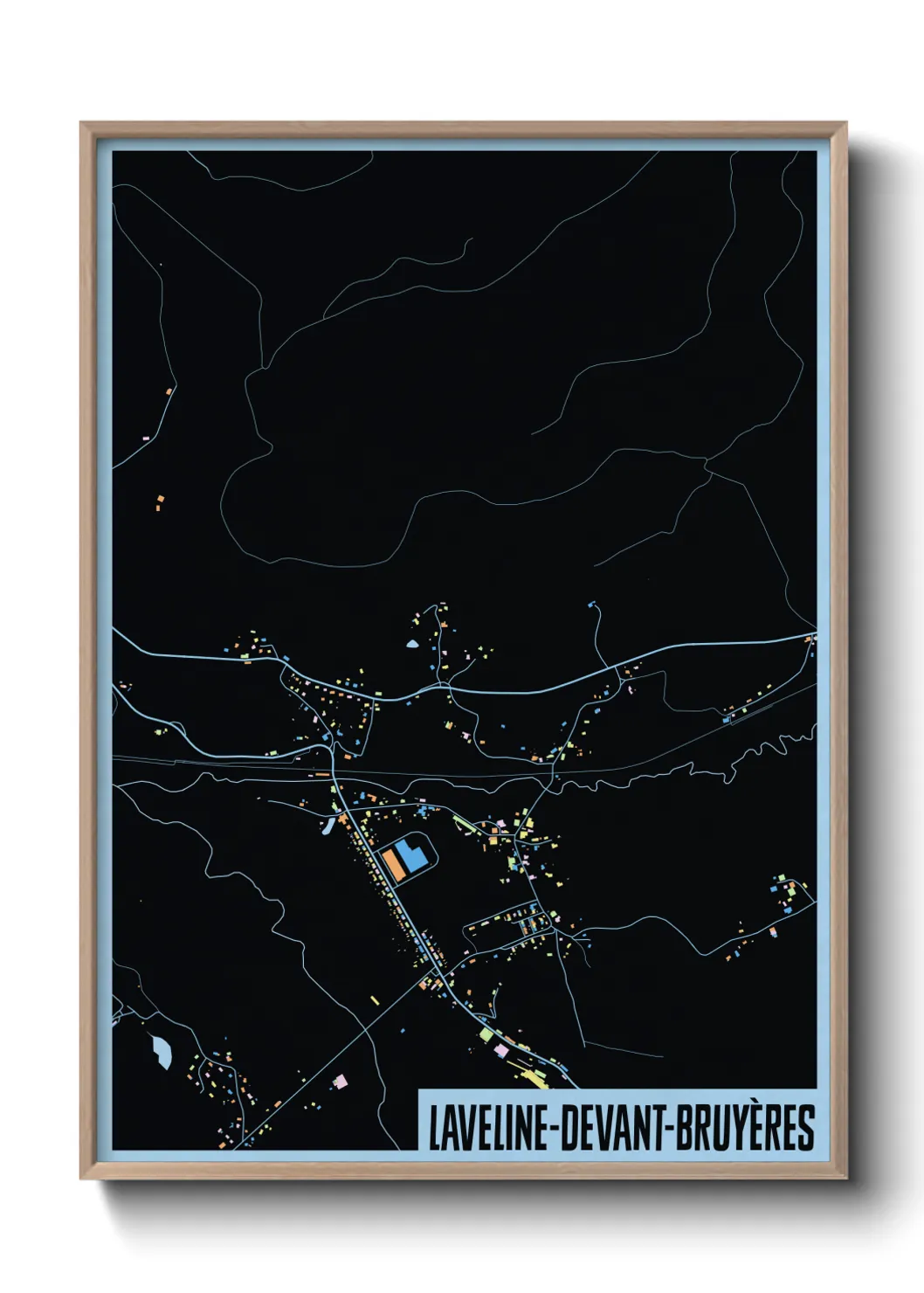 Un poster carteLaveline-devant-Bruyères