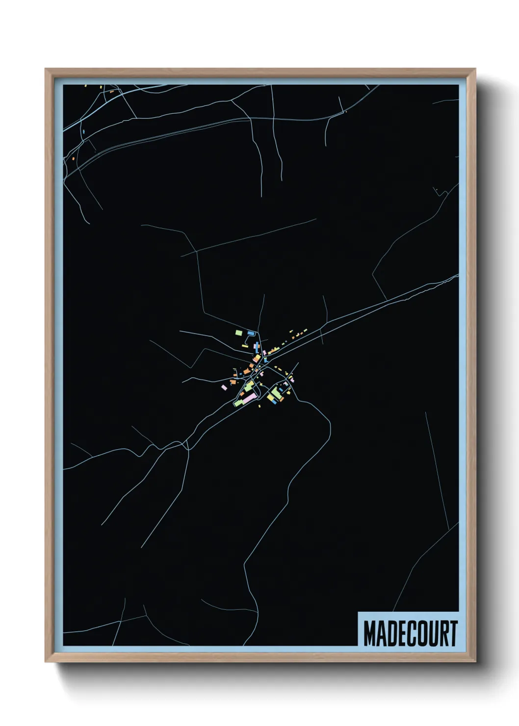 Une affiche de carte sur Madecourt