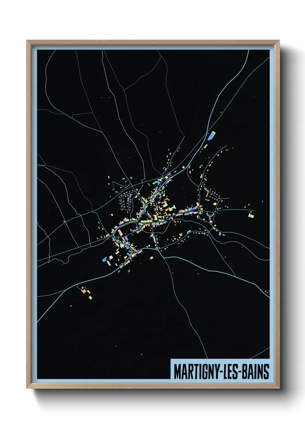 Un poster carteMartigny-les-Bains