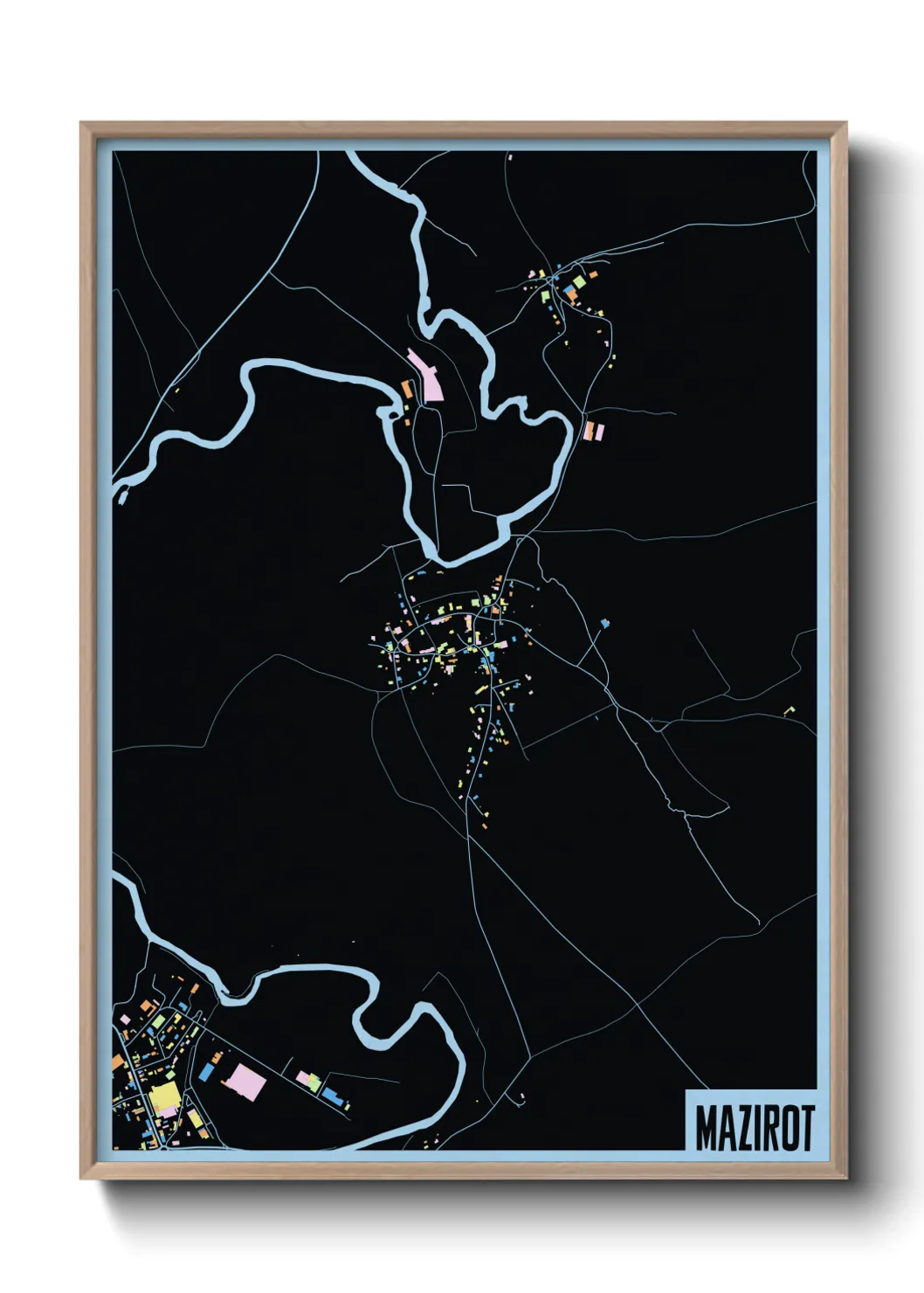 Une affiche de carte sur Mazirot