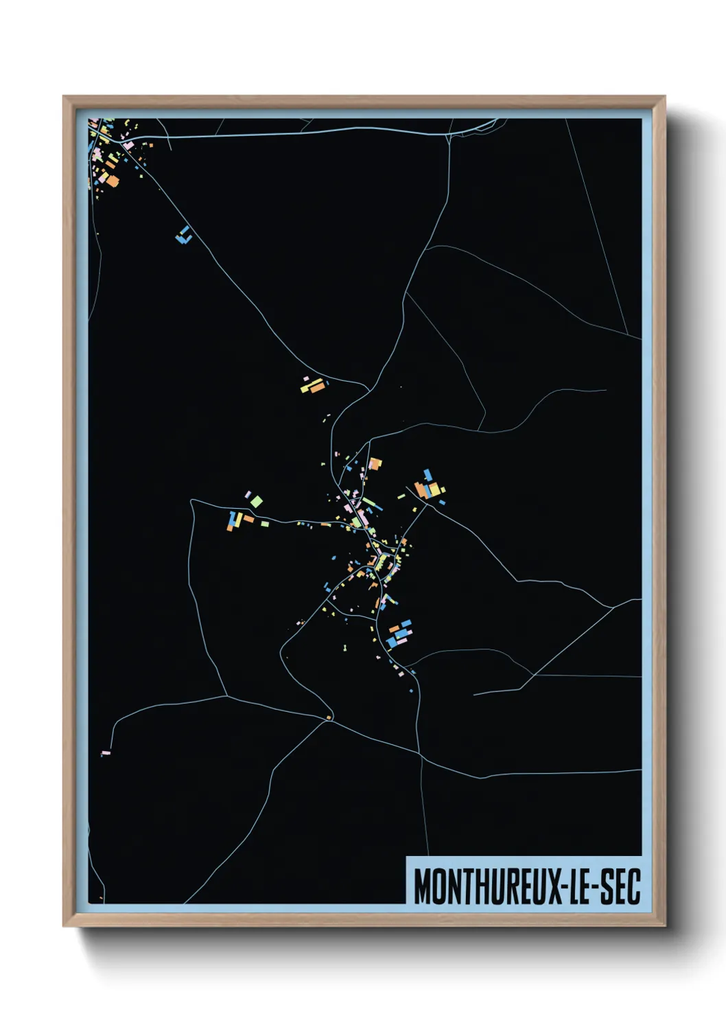 Une affiche de carte sur Monthureux-le-Sec