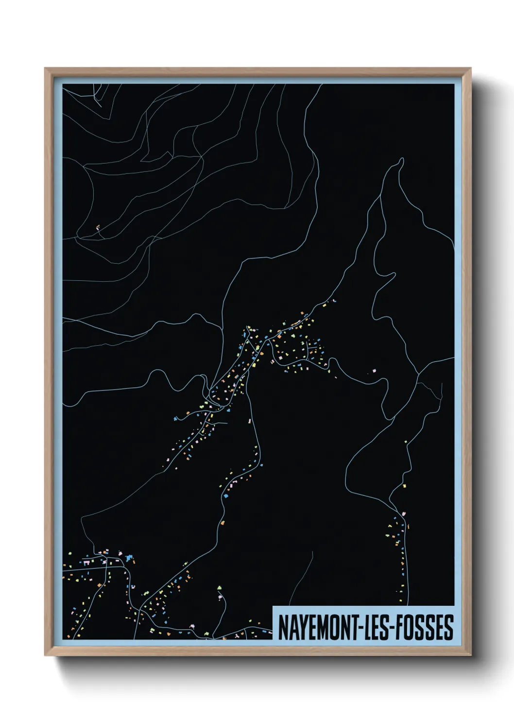 Un poster carteNayemont-les-Fosses