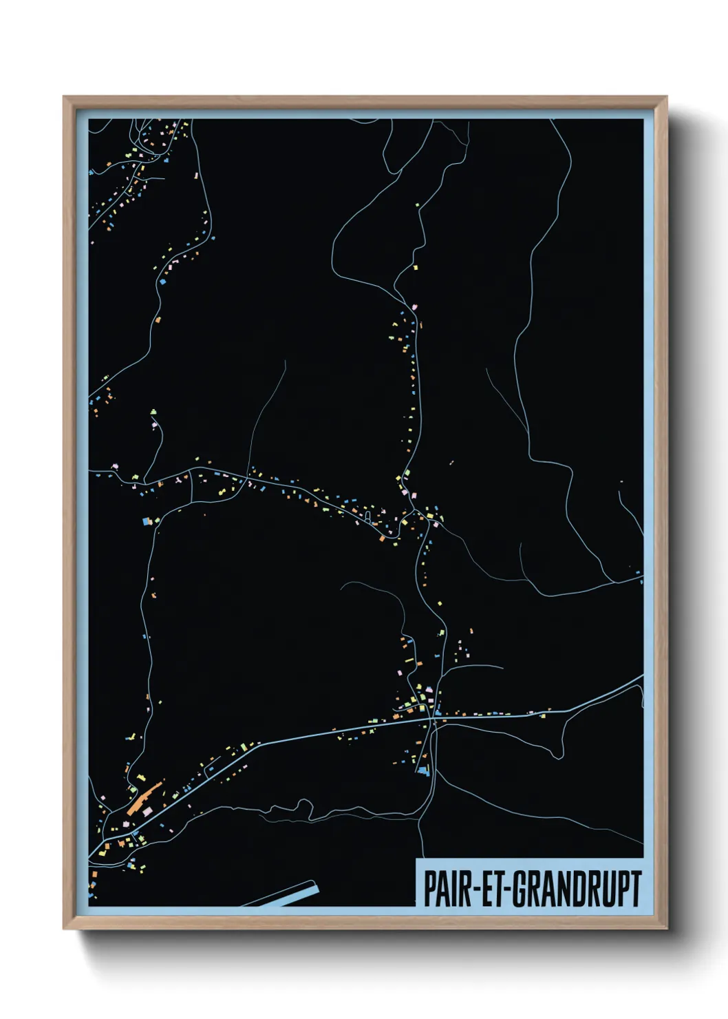 Une affiche de carte sur Pair-et-Grandrupt