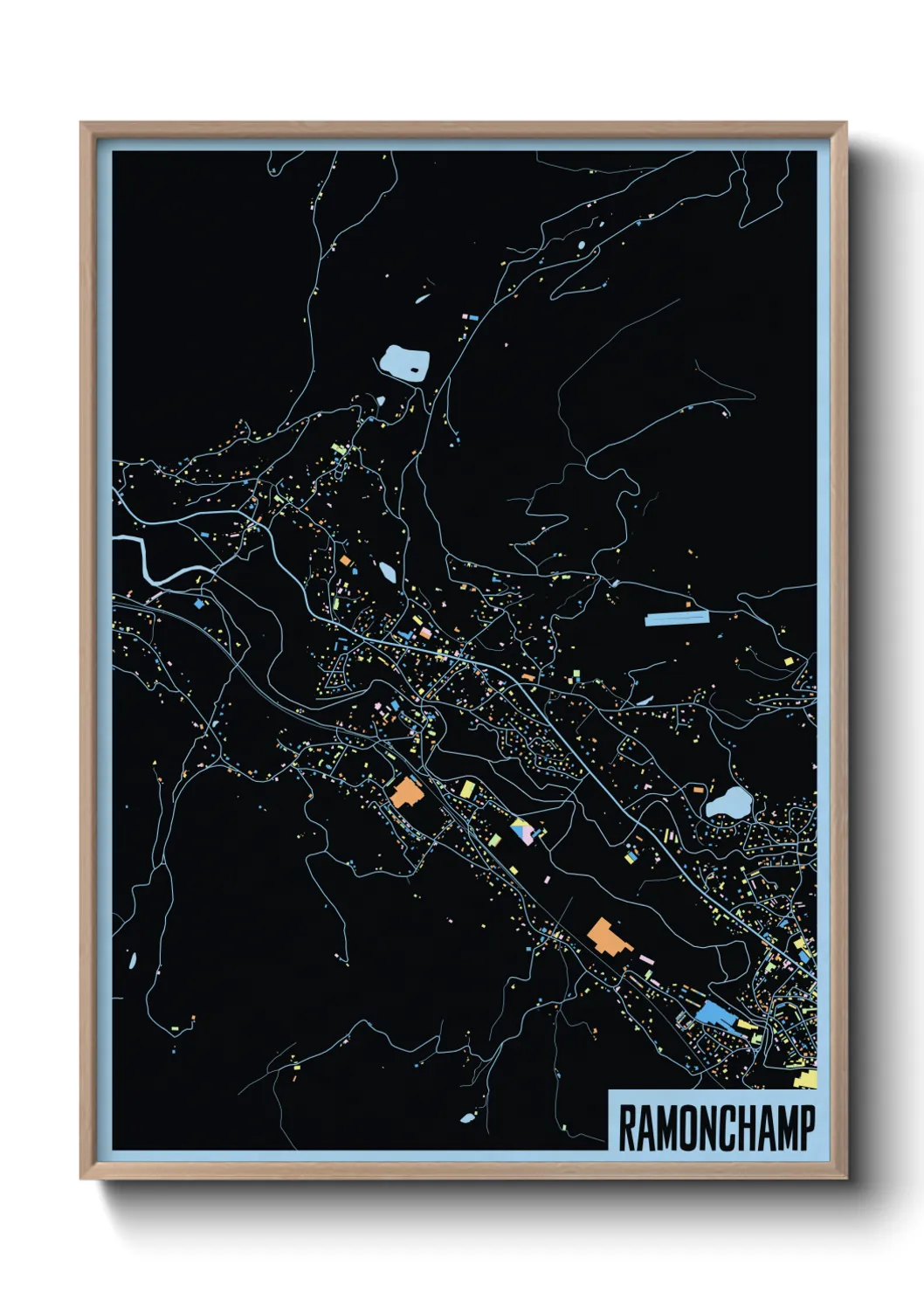 Une affiche de carte sur Ramonchamp