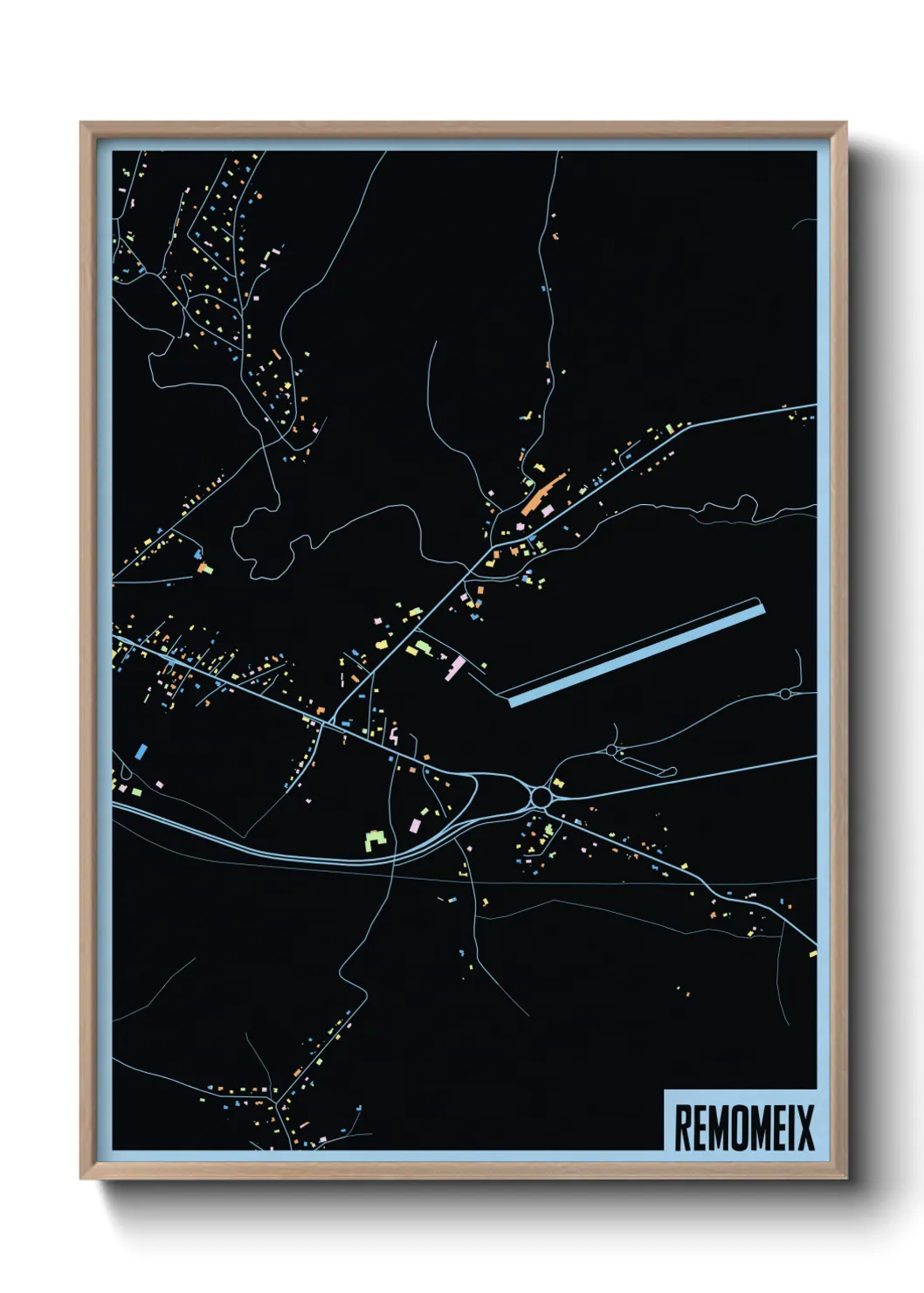 Une affiche de carte sur Remomeix