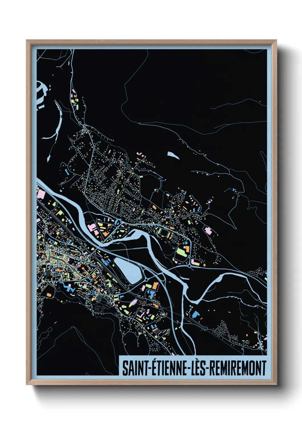 Un poster carteSaint-Étienne-lès-Remiremont