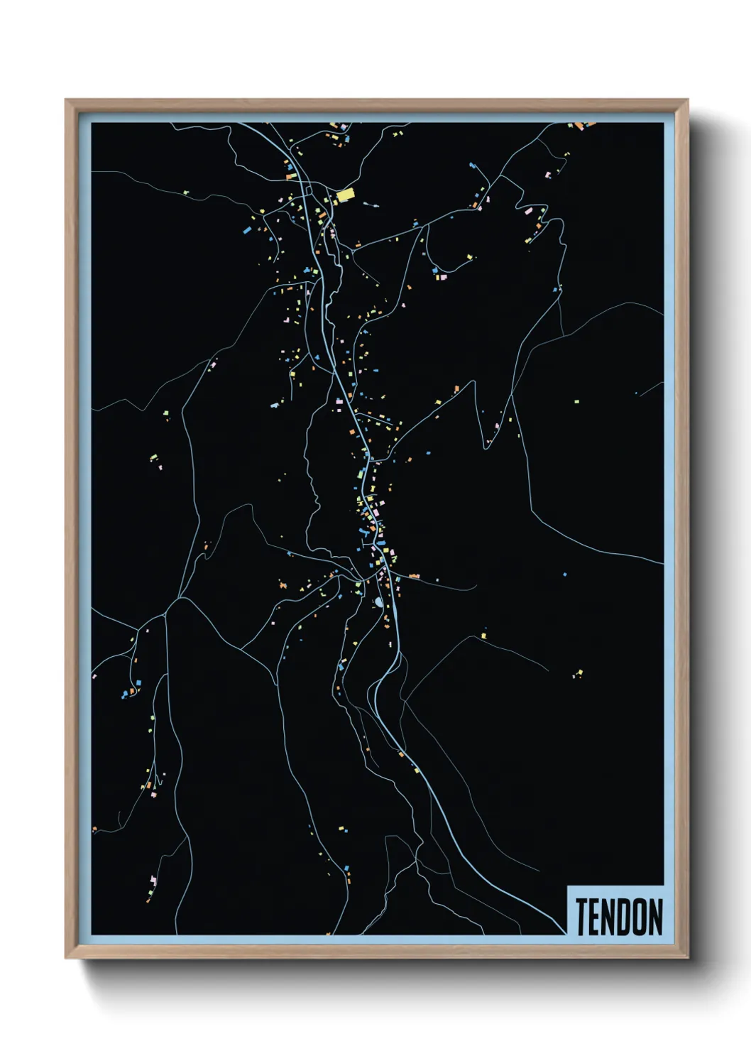 Une affiche de carte sur Tendon