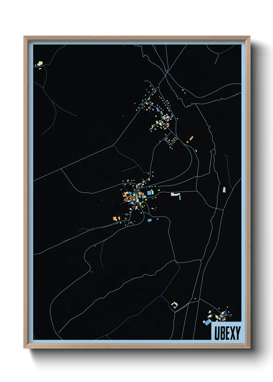 Une affiche de carte sur Ubexy