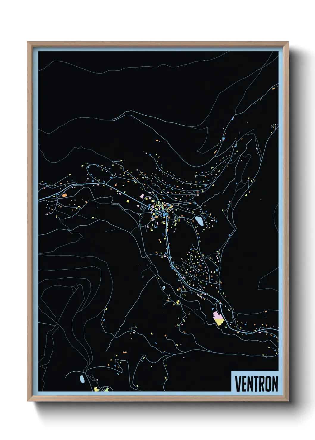 Une affiche de carte sur Ventron