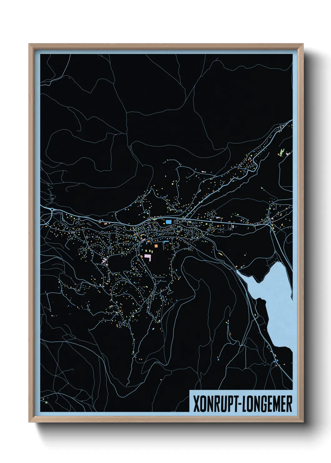 Un poster carteXonrupt-Longemer