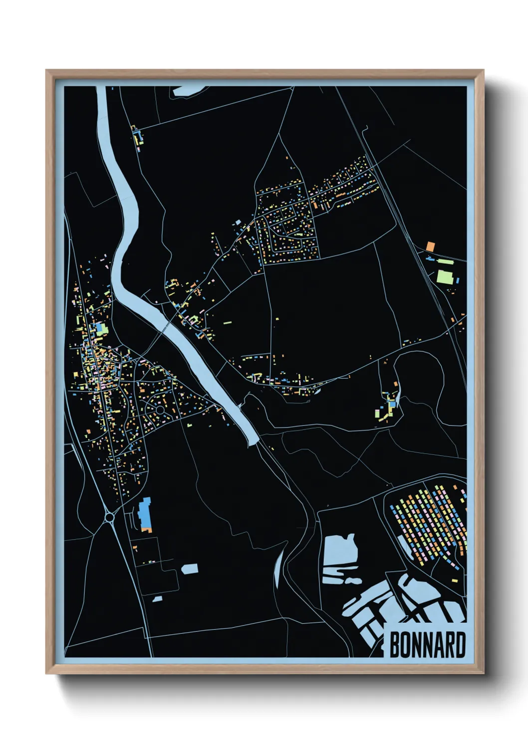 Une affiche de carte sur Bonnard