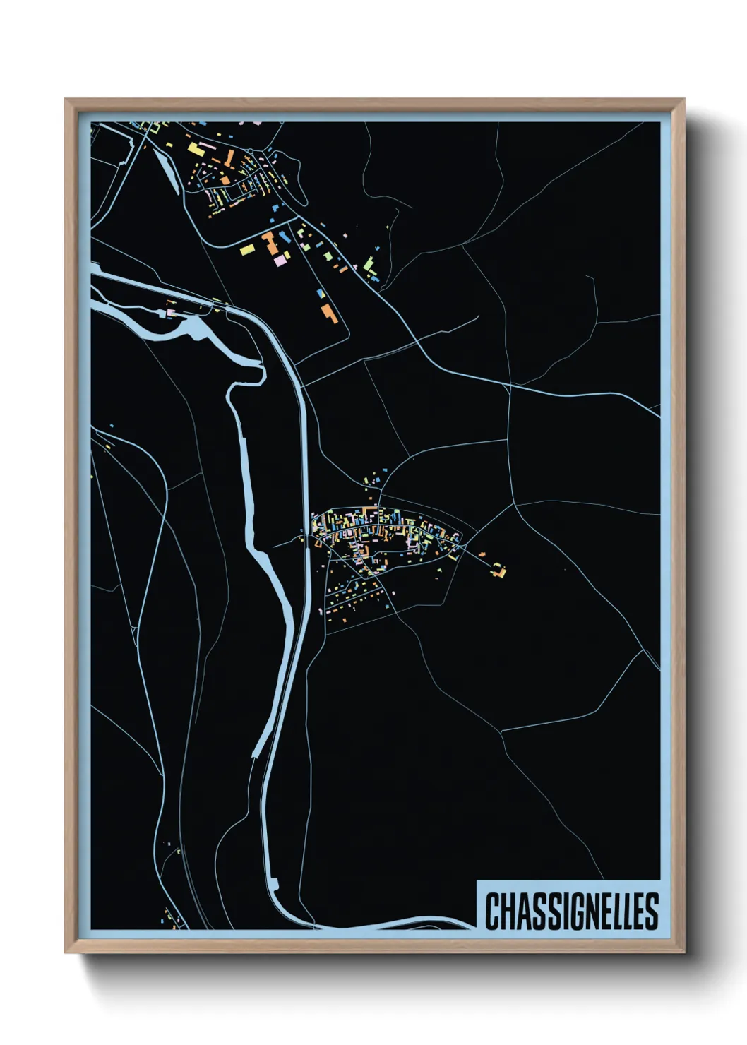 Une affiche de carte sur Chassignelles