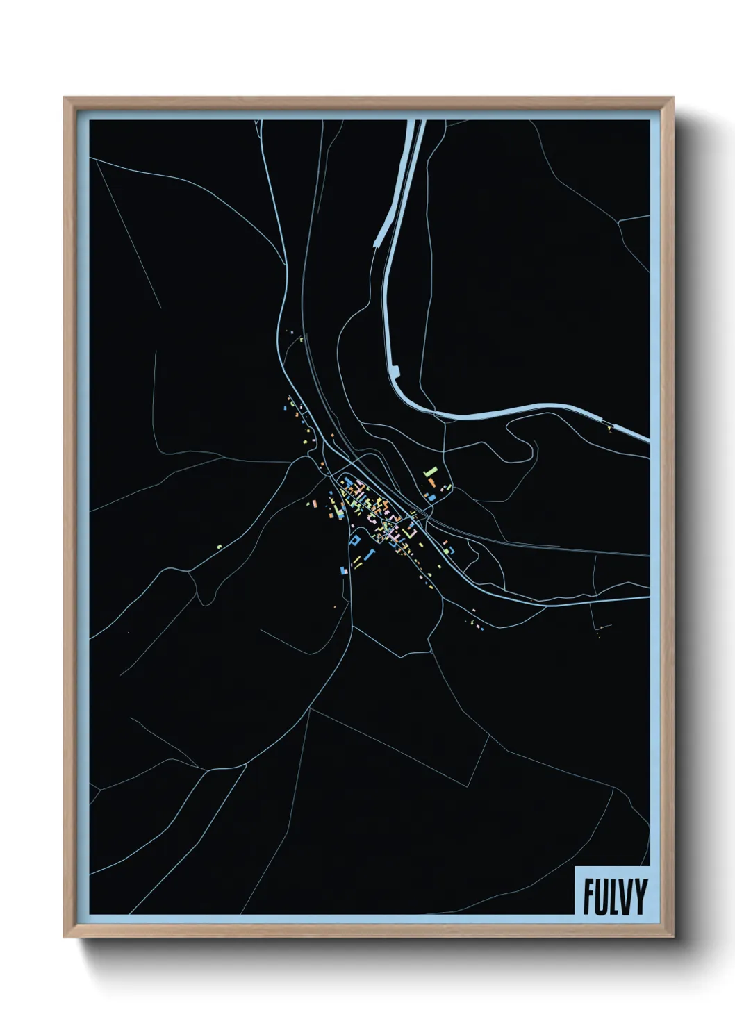 Une affiche de carte sur Fulvy