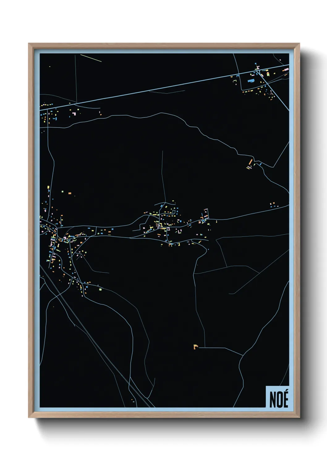 Une affiche de carte sur Noé