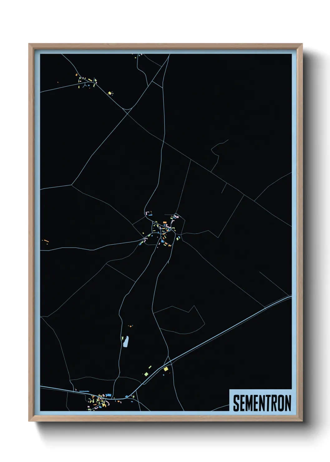 Une affiche de carte sur Sementron