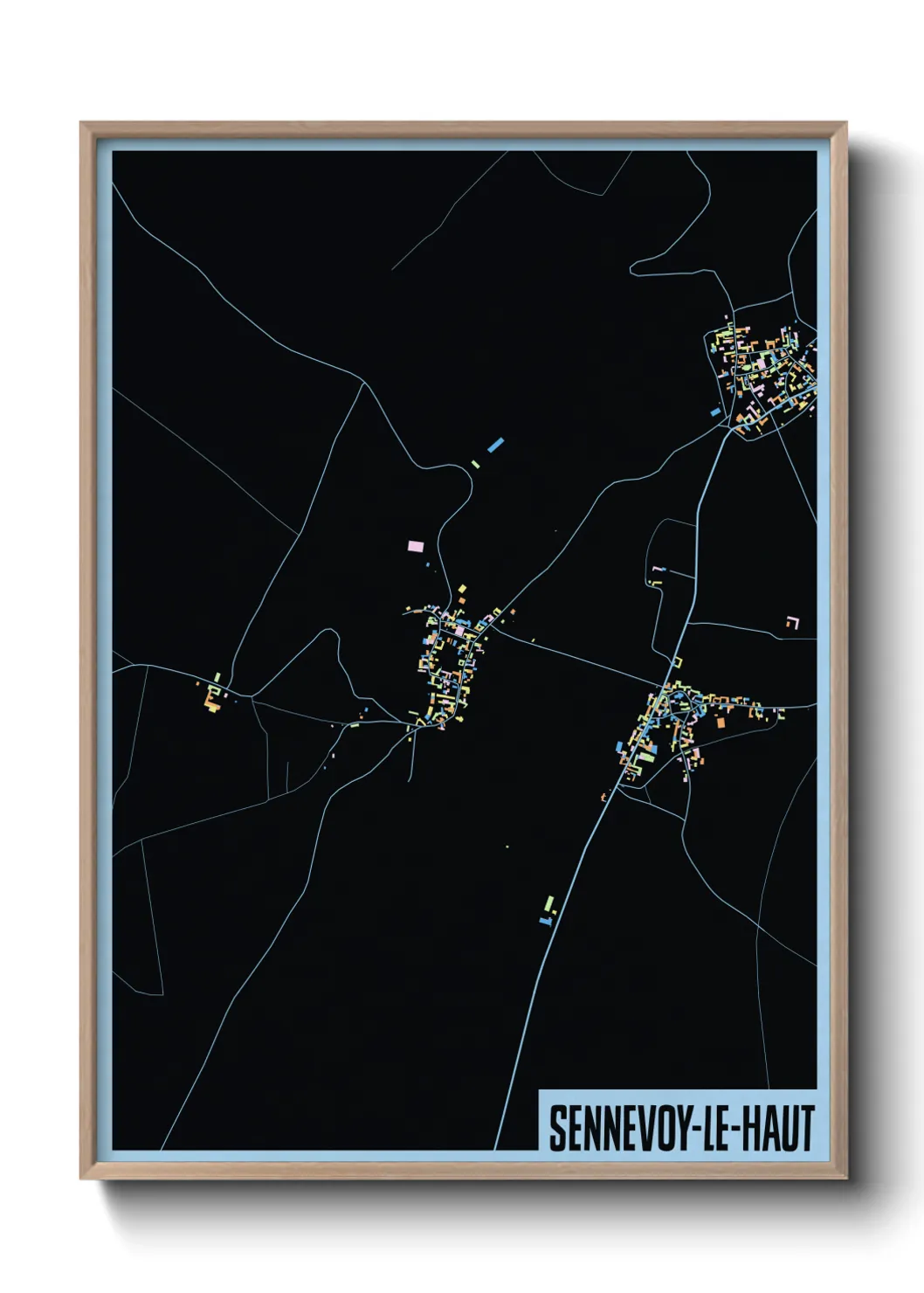 Une affiche de carte sur Sennevoy-le-Haut