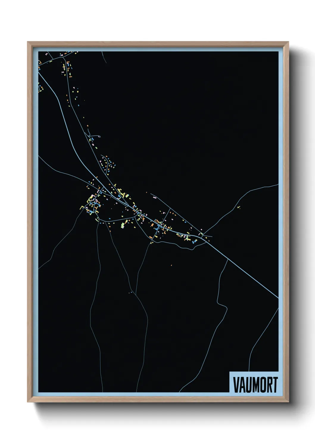 Une affiche de carte sur Vaumort