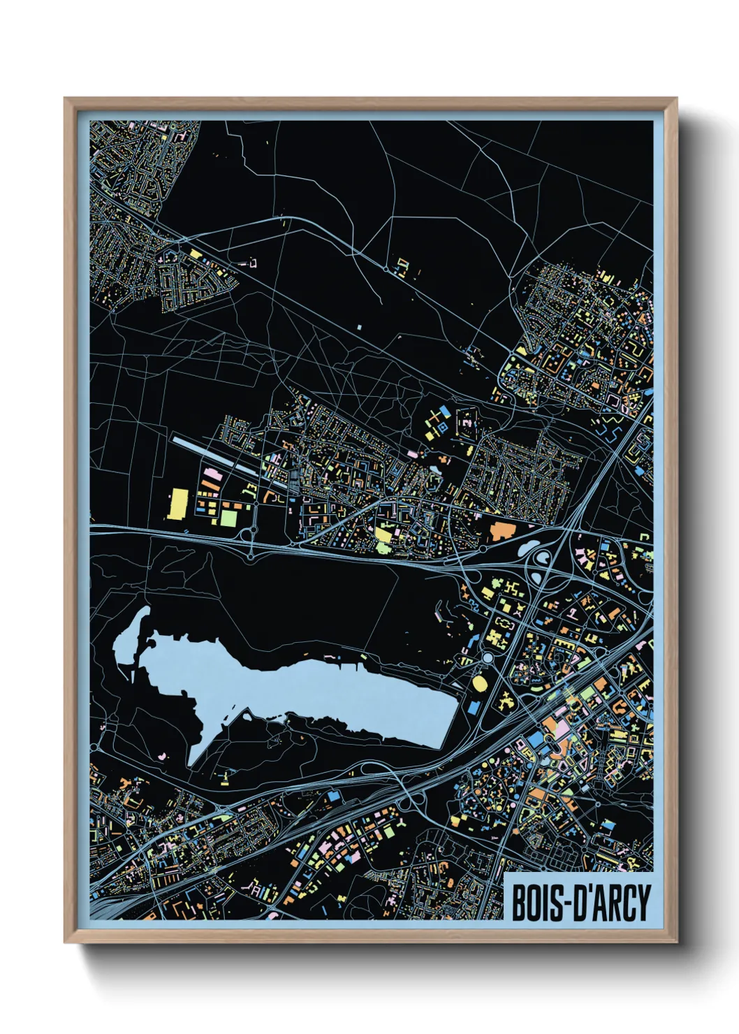 Un poster carteBois-d'Arcy