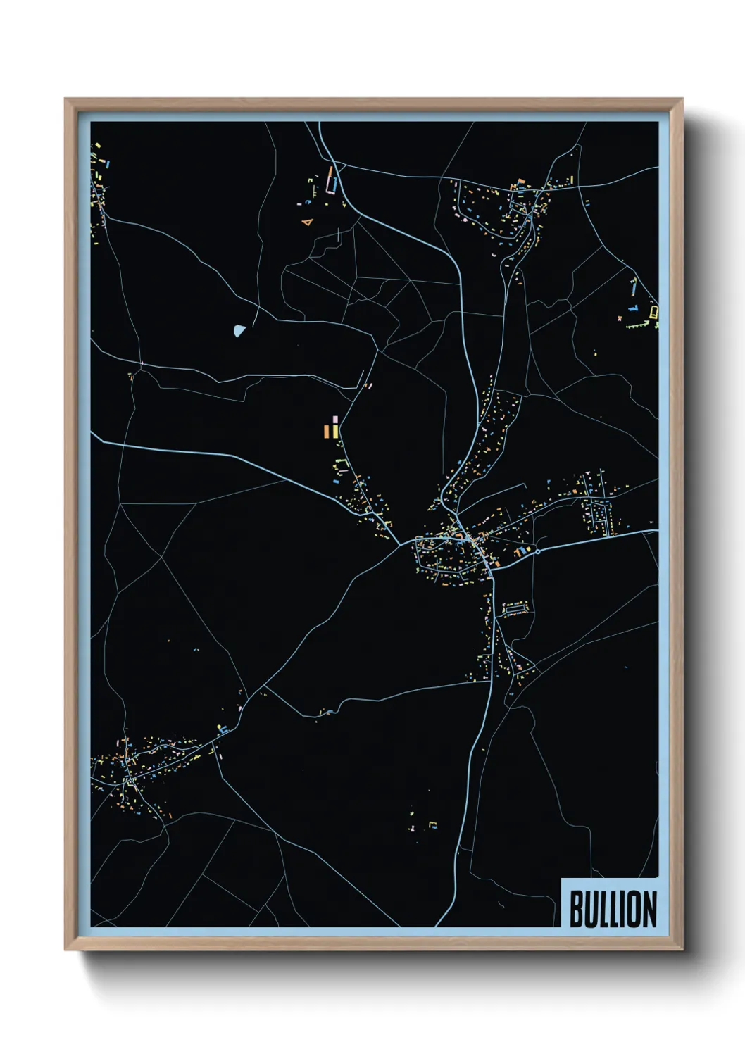 Une affiche de carte sur Bullion