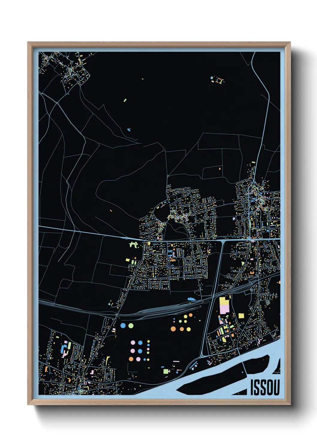 Une affiche de carte sur Issou