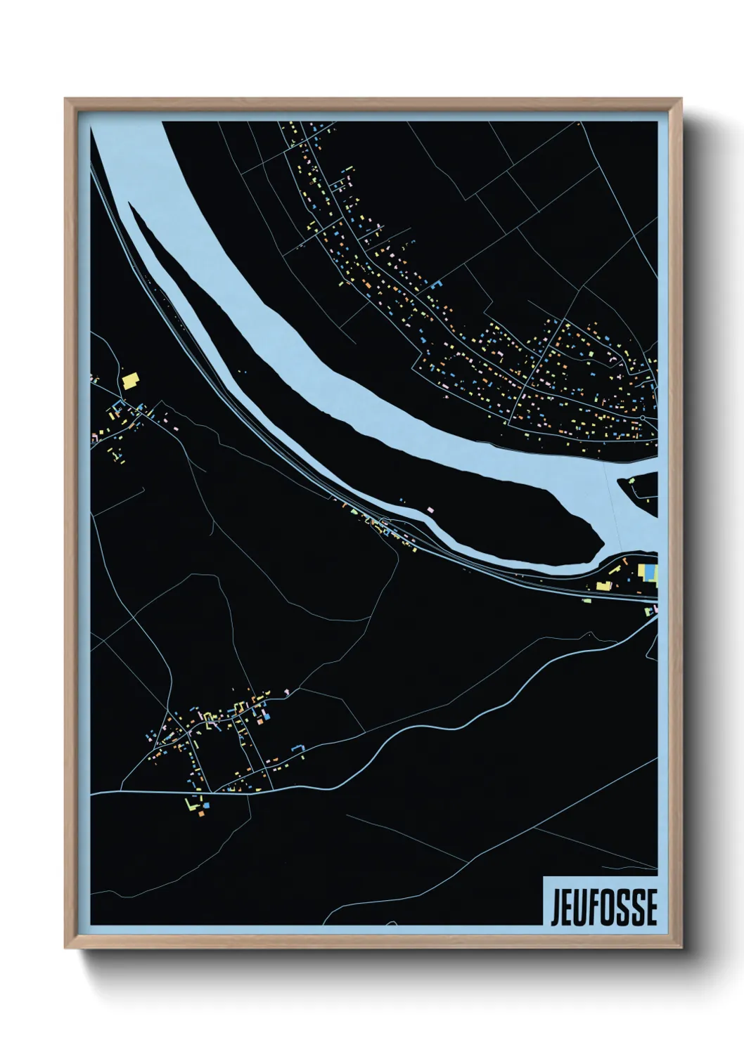 Une affiche de carte sur Jeufosse