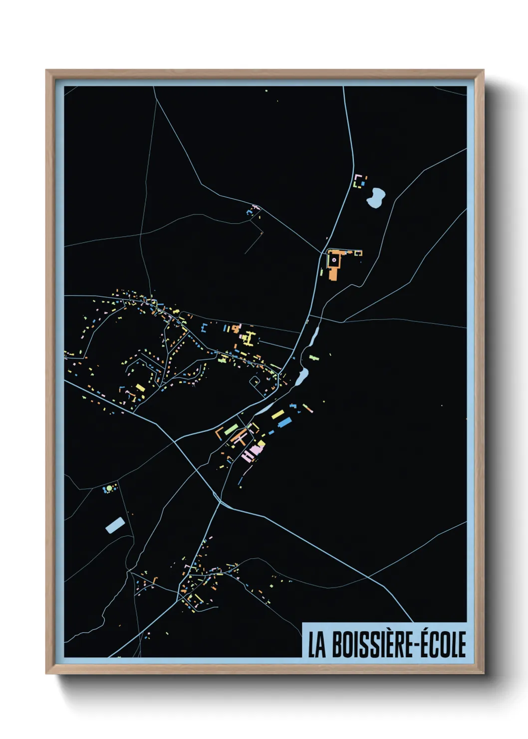 Un poster carteLa Boissière-École