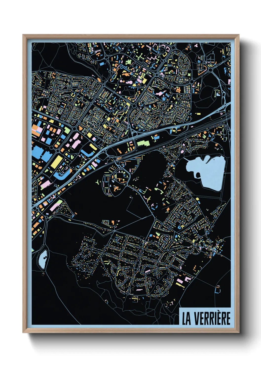 Une affiche de carte sur La Verrière