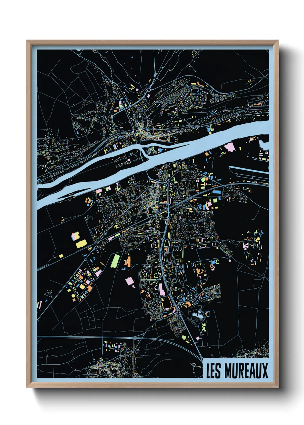 Un poster carteLes Mureaux