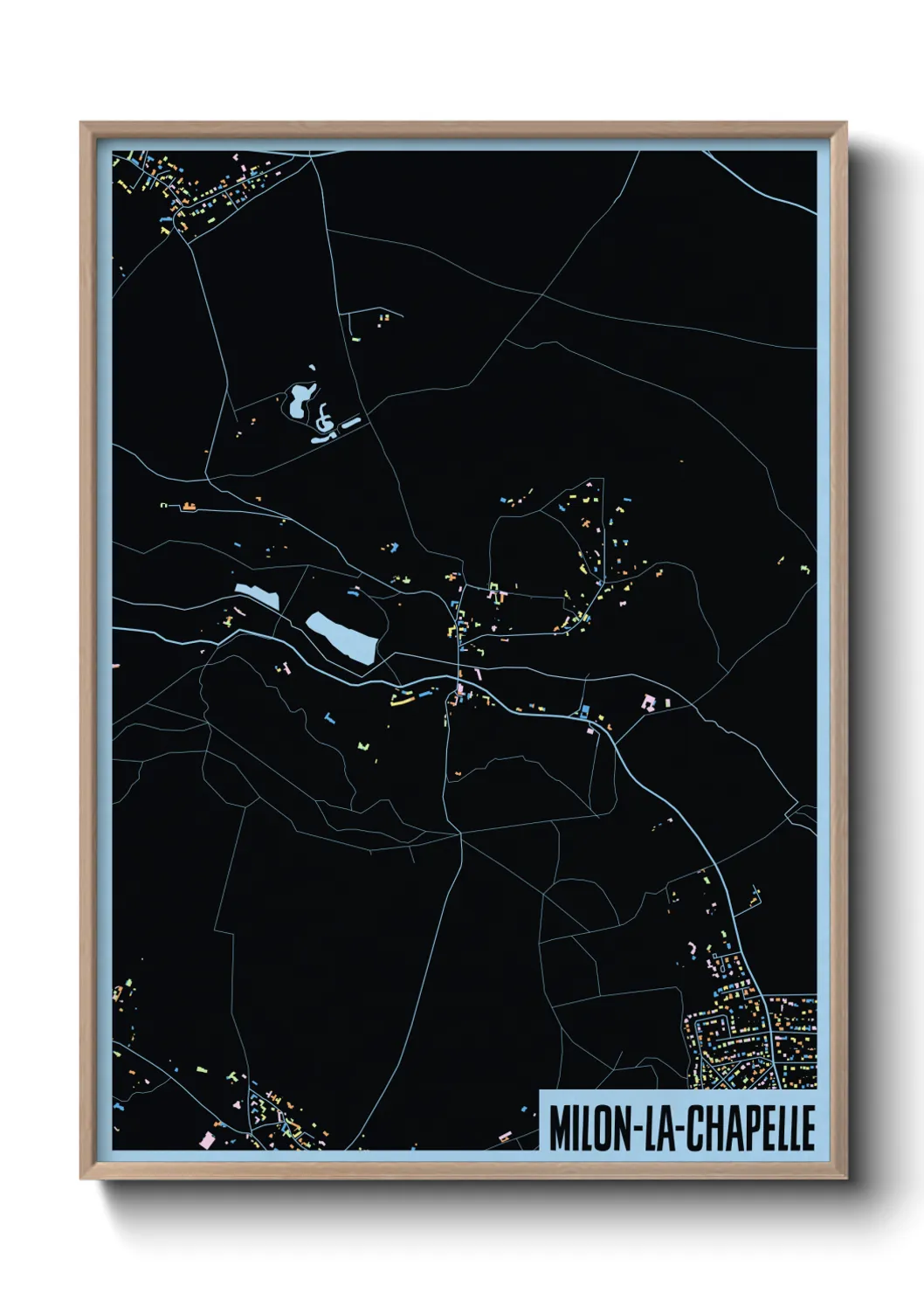 Une affiche de carte sur Milon-la-Chapelle