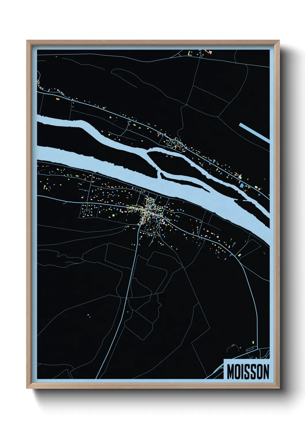 Une affiche de carte sur Moisson