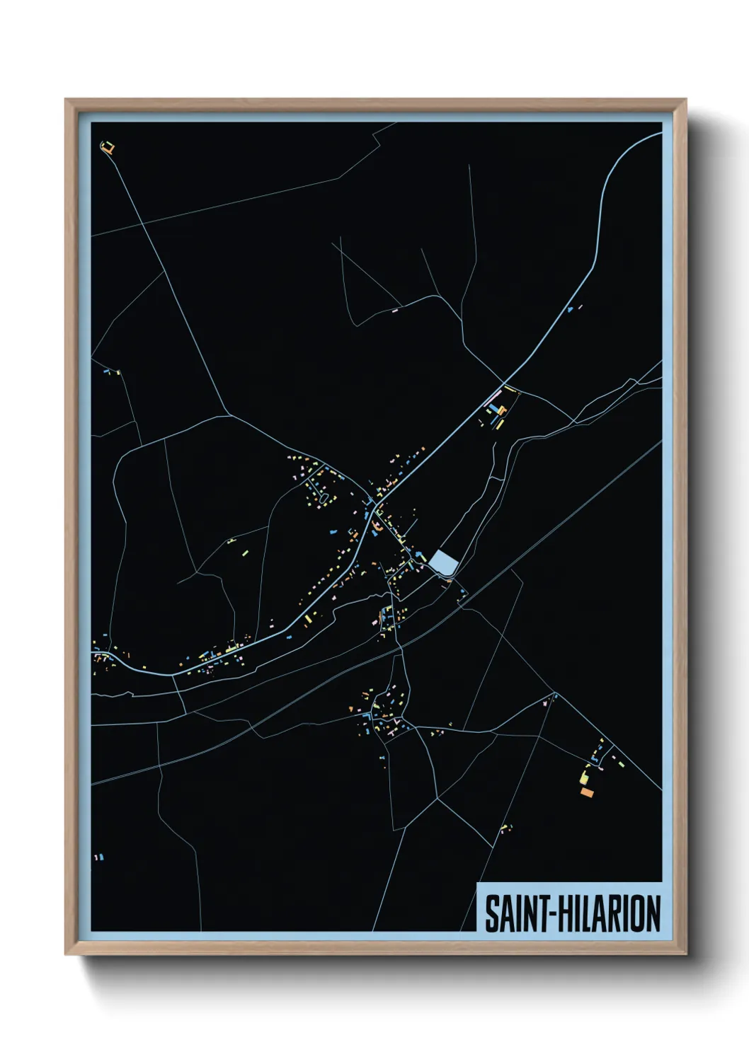 Une affiche de carte sur Saint-Hilarion