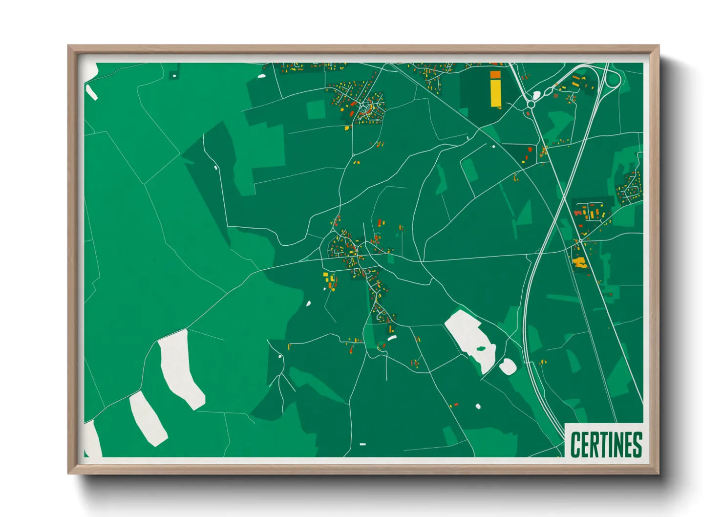 Une affiche de carte sur Certines
