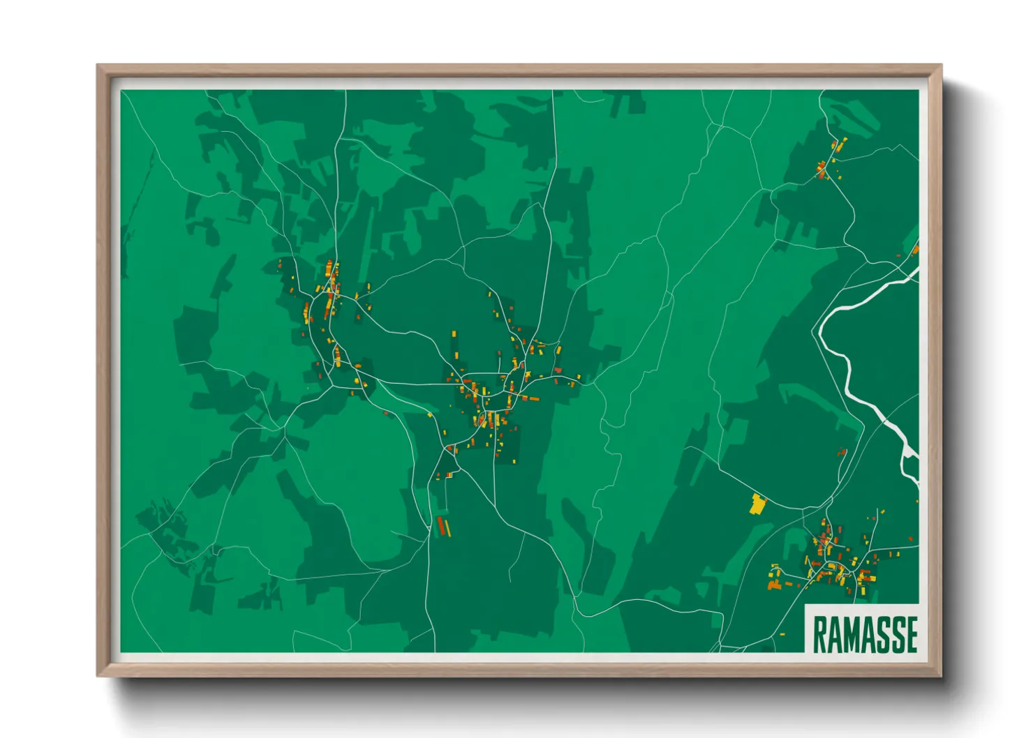 Une affiche de carte sur Ramasse