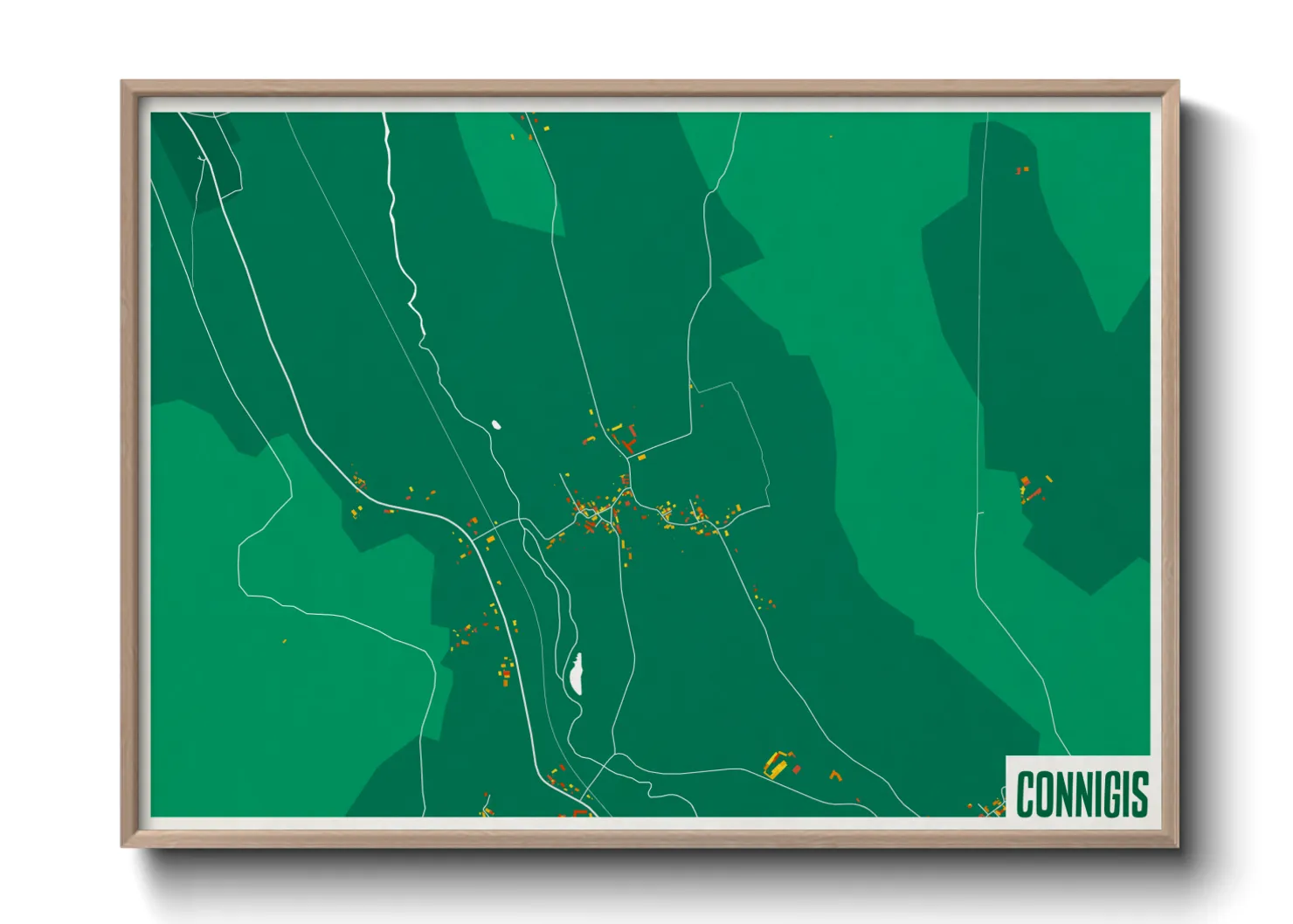 Une affiche de carte sur Connigis