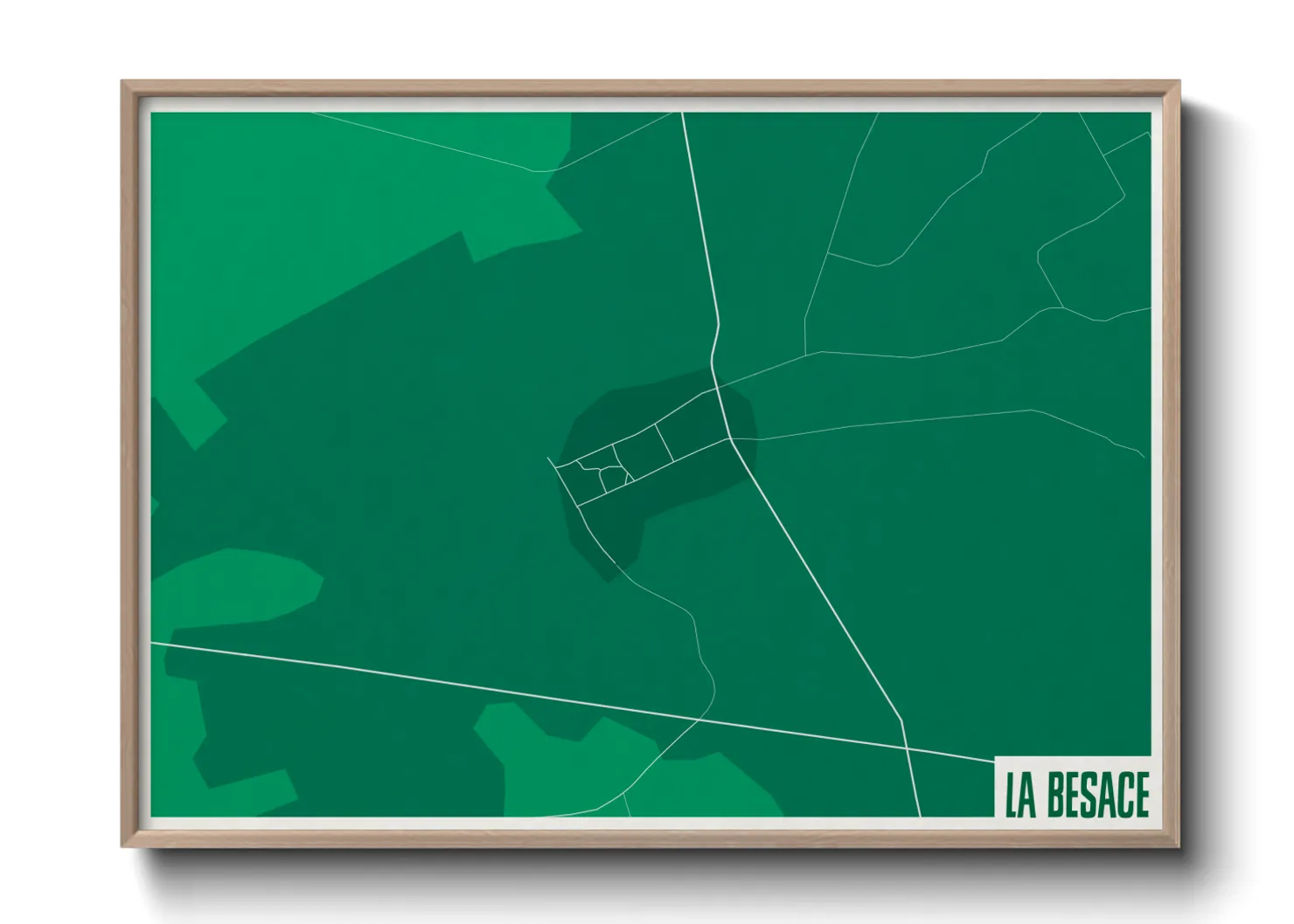 Une affiche de carte sur La Besace