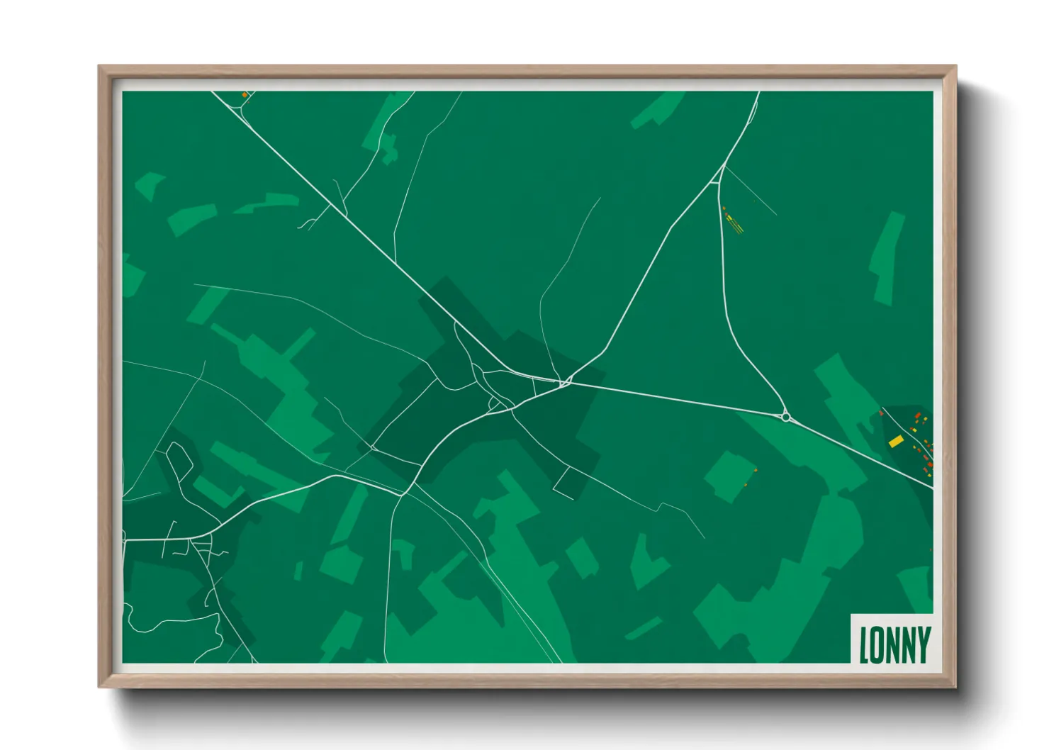 Une affiche de carte sur Lonny