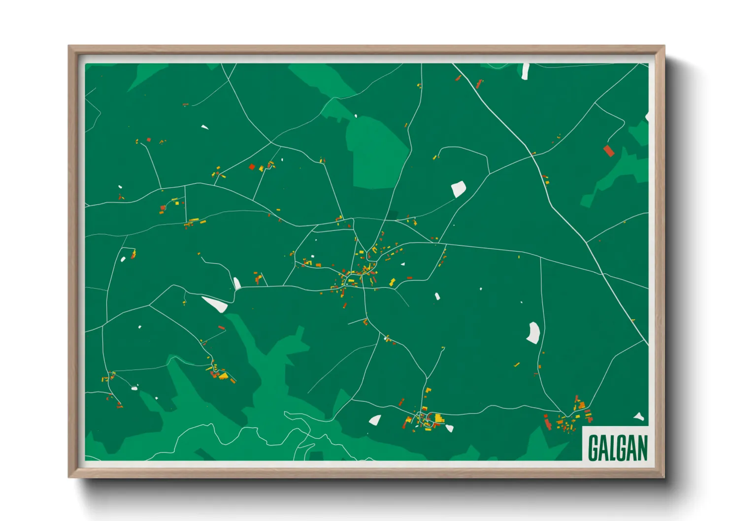 Une affiche de carte sur Galgan