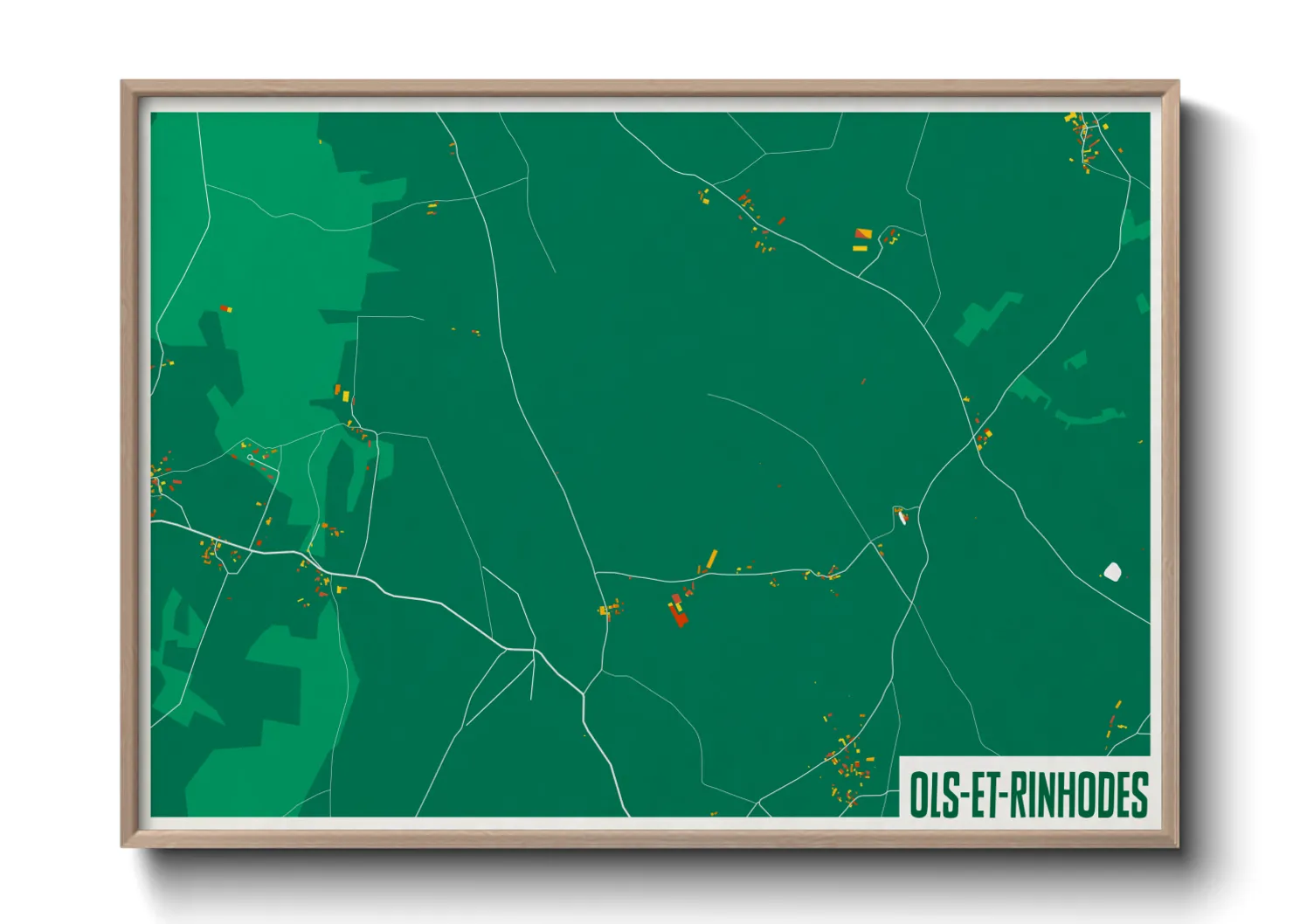 Une affiche de carte sur Ols-et-Rinhodes